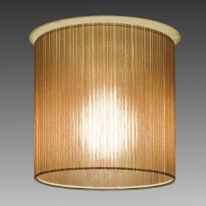 Brązowa lampa sufitowa Ganzo, śr. 20 cm