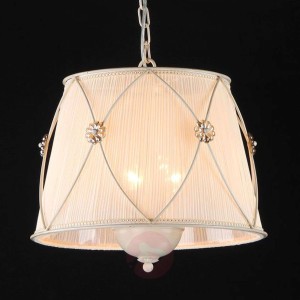 Lampa wisząca Lea z kryształowymi kwiatkami