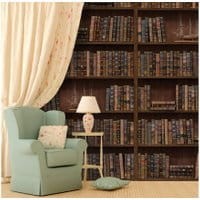 Naklejka Vintage Library