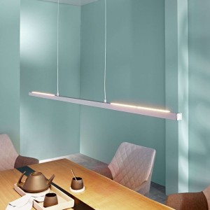 Lampa wisząca LED Rico, aluminiowa, matowa 118 cm