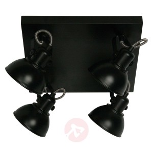 Spot sufitowy LED Santo, 4-punktowy, kwadratowy