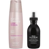 Alfaparf Keratin Therapy Maintenance Conditioner 250ml + Davines OI Oil All in One Milk 135ml