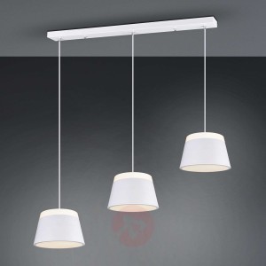 Lampa wisząca Baroness, 3-punktowa, biała