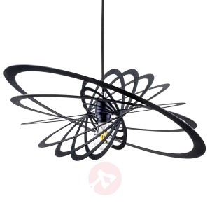 Niezwykła lampa wisząca Planet, 60 cm, czarna