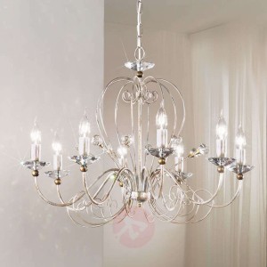 Ponadczasowy żyrandol Rossana, 8-punktowy