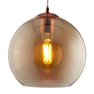 Lampa wisząca Balls z kulą kolor bursztynu 30cm