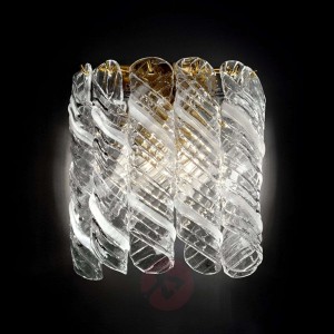 Klasycznie piękna lampa wahad. Molle, złoc. 24-k