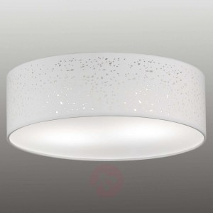 Biała tekstylna lampa sufitowa Thor
