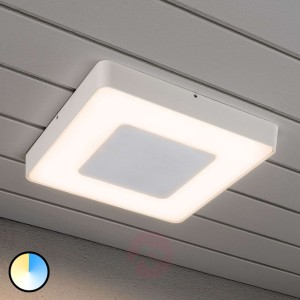 Carrara - biała kwadratowa lampa sufitowa zew. LED