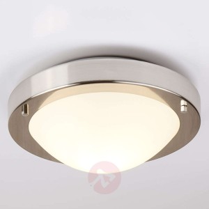 Lampa sufitowa AURELA, srebrna satynowana