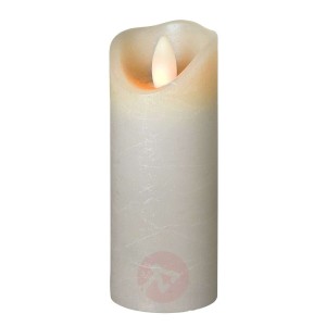 Świeca LED Shine, Ø 5 cm, szara, 15 cm