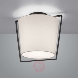 Helestra Uka lampa sufitowa, klosz z tkaniny biały
