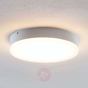 Lindby Leonta lampa sufitowa LED, biała, Ø 20 cm