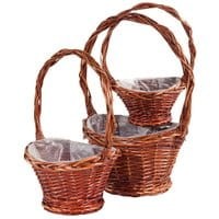 Zestaw 3 doniczek Rustic Baskets
