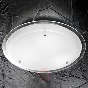 Ponadczasowa szklana lampa sufitowa Hill śr. 40 cm