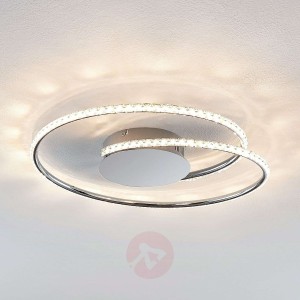Lindby Joline lampa sufitowa LED, kryształ, 45 cm
