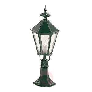Elegancka lampa na cokół Edinburgh zielona