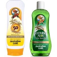 Australian Gold SPF 50 Lotion 237ml + Australian Gold Soothing Aloe After Sun 237ml