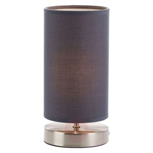 Lampa sufitowa Claire z szarym kloszem z materiału