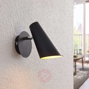 Lucande Wibke lampa ścienna w kolorze czarnym