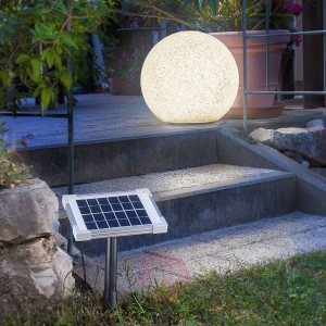 Nowocz. zas. słon. kule świetl. LED Mega Stone 40