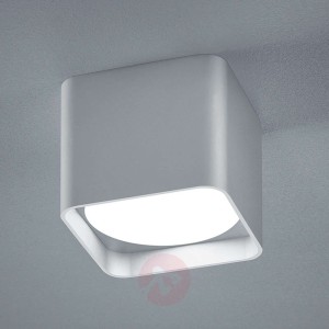 Helestra Dora lampa sufitowa LED kątowa, srebrna