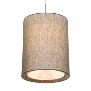 Lampa wisząca Gaas z tekstylnym kloszem