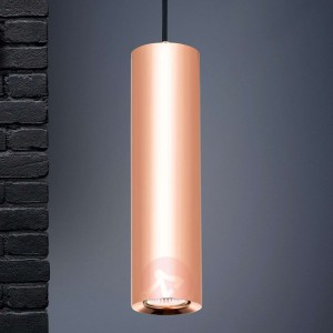 Smukła lampa wisząca Tresen miedź