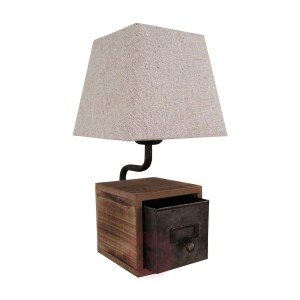 Lampa stołowa Cassetto z szufladą, wysokość 33 cm