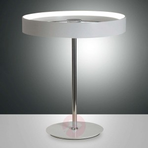 Purystyczna lampa stołowa LED Double, przełącznik