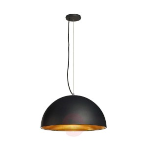 Lampa wisząca FORCHINI M, 50 cm, czarno-złota