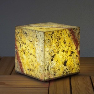 Lampa w kształcie kostki  łupek naturalny 29 cm