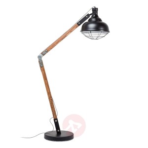 KARE Rocky lampa podłogowa z metalu i drewna