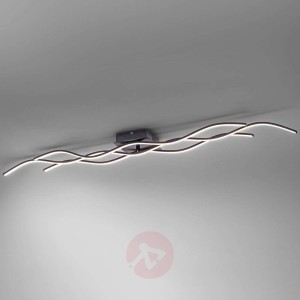 Lampa sufitowa LED Wave czarna 137,5 cm