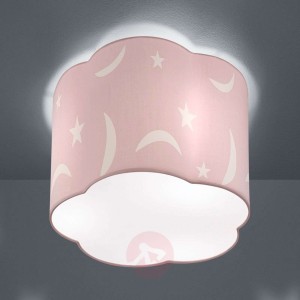 Lampa sufitowa Moony 25 cm różowy pastel