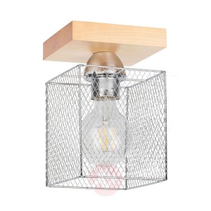 Lampa sufitowa Norman Wood 1-pkt., dąb brzoza