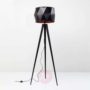 KARE Triangle Tripod mat lampa podłogowa czarna