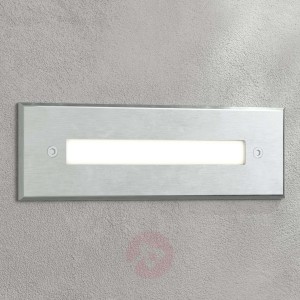 Oprawa wpuszczana ścienna LED Doga, stal, 19,5 cm