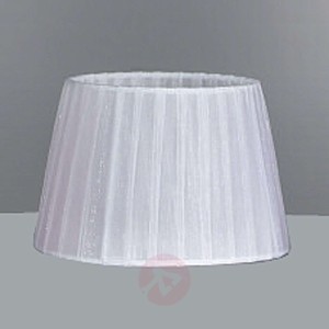 Duży abażur z organzy, biały