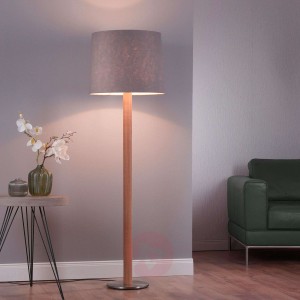 Lucande Elif lampa stojąca filc cylinder natural