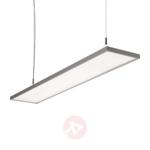 Lampa wisząca LED C95-P srebrnoszara 119,4 cm