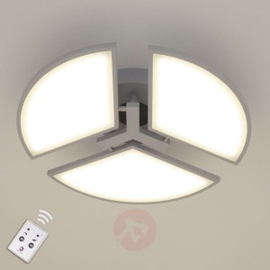 Lampa sufitowa LED Aurela srebrna 3-punktowa