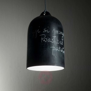 Lampa wisząca Cottura z ceramiki, szary łupek