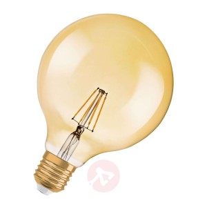 OSRAM żarówka LED E27 Vintage 1906 7W Globe złota
