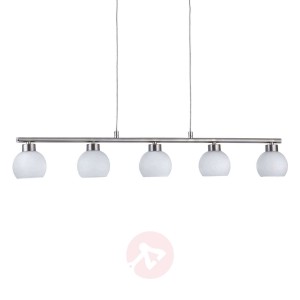 Lampa wisząca LED w formie belki Yaeka, pilot