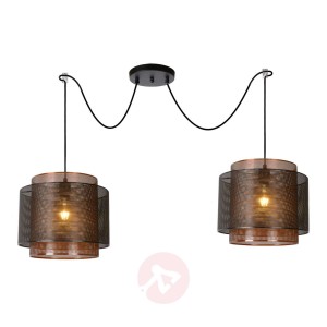 Lampa wisząca Orrin z metalu, 2-punktowa