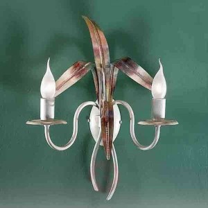 Lampa ścienna FLORA kość słoniowa