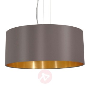 Okrągła tekstylna lampa wisząca Carpi