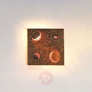 Knikerboker Buchi lampa ścienna 32x32cm miedź