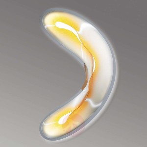 Lampa ścienna LED CROCCO M, żółta